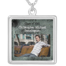 Het zwarte grijze grungy vierkante ketting van de 