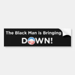Het zwarte Man verlaagt me Bumperstickers