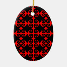 Het zwarte Patroon van de Krul Ornament
