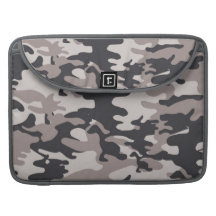 Het zwarte Sleeve van de Klep van de Riksja Camo MacBook Pro Beschermhoezen