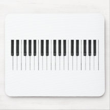Het zwarte Witte Toetsenbord van de Muziek van Sle Muis Matten