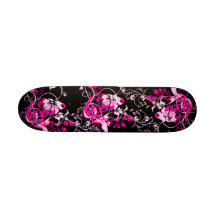 Hete Roze Bloemen Skate Decks