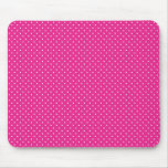 Hete roze het patroondruk van de speldstip muismatten
