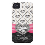 Hete Roze iPhone 4 Cas van het Bergkristal van het iPhone 4 Covers