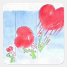 Heureuse Saint-Valentin - Autocollants