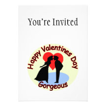 Heureuse Sainte-Valentin magnifique Invitations Personnalisées