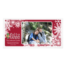 Heureux Noël - 1 photo Photocarte Customisée
