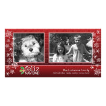 Heureux Noël - collage de 2 photos Cartes De Vœux Avec Photo