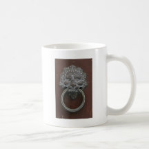 Heurtoir de porte italien de lion mugs à café