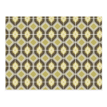 Hexagonal vert cartes postales