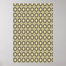 Hexagonal vert affiches