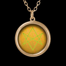hexagram unicursale (air) colliers