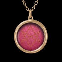 hexagram unicursale (le feu) colliers