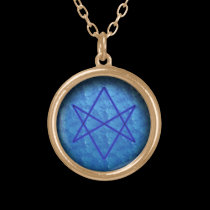 hexagram unicursale (l'eau) colliers