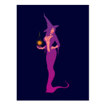 Hexe witch postkarten