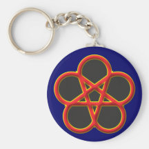Hexenrosette rosette witch schlüsselbänder