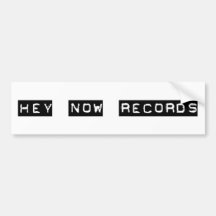 Hey registreert nu bumpersticker
