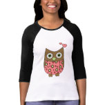 Hibou avec amour t-shirts