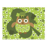 Hibou chanceux carte postale
