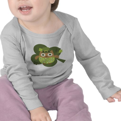 Hibou chanceux t-shirts