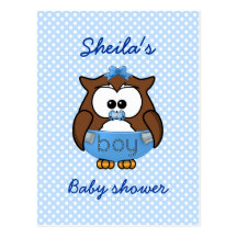 hibou de bébé cartes postales