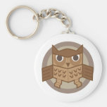 hibou de boîte porte-clefs