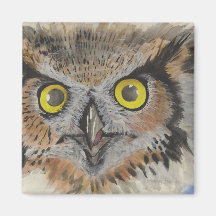 HIBOU DE LA NUIT AIMANTS