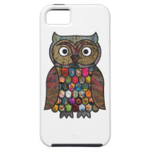 Hibou de patchwork coque Case-Mate iPhone 5