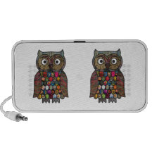 Hibou de patchwork haut-parleurs iPhone