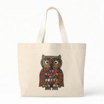 Hibou de patchwork sacs