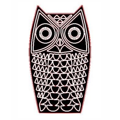 hibou des années 1970 par lilumphy