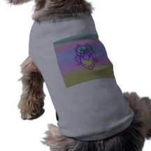 Hibou en pastel à la mode tee-shirt pour animal domestique