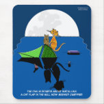 Hibou et minou Mousepad Tapis De Souris