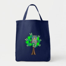 Hibou et papillons sacs fourre-tout