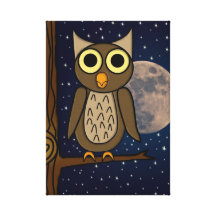 hibou impressions sur toile
