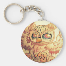 Hibou mignon porte-clef