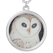 hibou neigeux doux colliers personnalisés