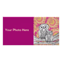 Hiboux 36 cartes photos modèle pour photocarte