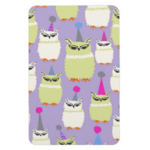 Hiboux de cri strident de raisin d'aimant ! magnet en vinyle