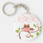 Hiboux de maman et de bébé porte-clé