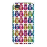 Hiboux de Matryoshka d'arc-en-ciel Coque iPhone 4/4S
