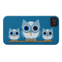 hiboux mignons coque Case-Mate iPhone 4