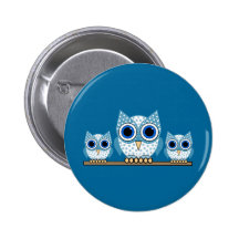 hiboux pin's avec agrafe