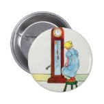 Hickory, dickory, dock ! La souris a fonctionné ve Pin's Avec Agrafe