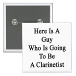 Hier is Who van de Kerel gaat een Clarinetist. zij Speldbuttons