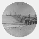 Hilton Head, S.C. Dock construit par les troupes f Adhésif