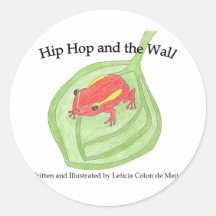 Hip hop l'autocollant de grenouille