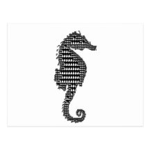 hippocampe carte postale