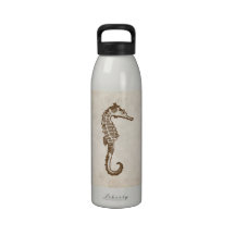 Hippocampe vintage bouteille