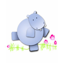Hippopotame mignon de danse t-shirt
